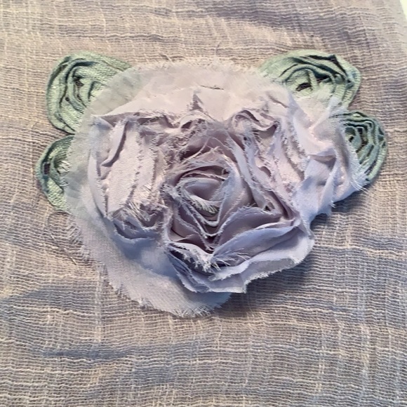 Gauze dress. Lilac gray - Picture 3 of 4